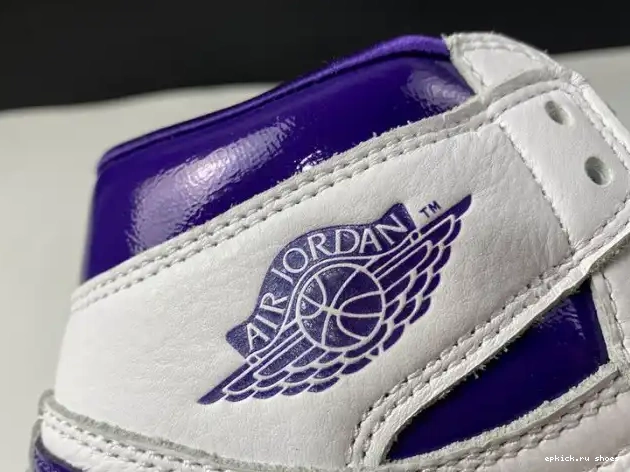 Cheap COURT HIGH PURPLE RETRO JORDAN 1 AIR CD0461-151 0602